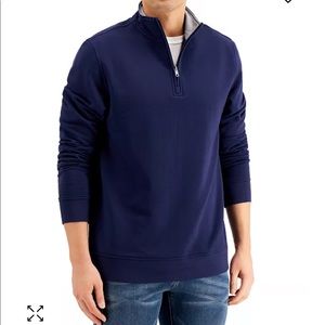 Mens Zip Up 3/4 Sweater